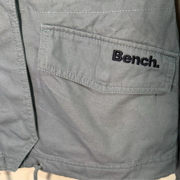 Bench Blue Grey Cargo Utility Jacket Size XS Streetwear Casual Lightweight - Picture 9 of 16